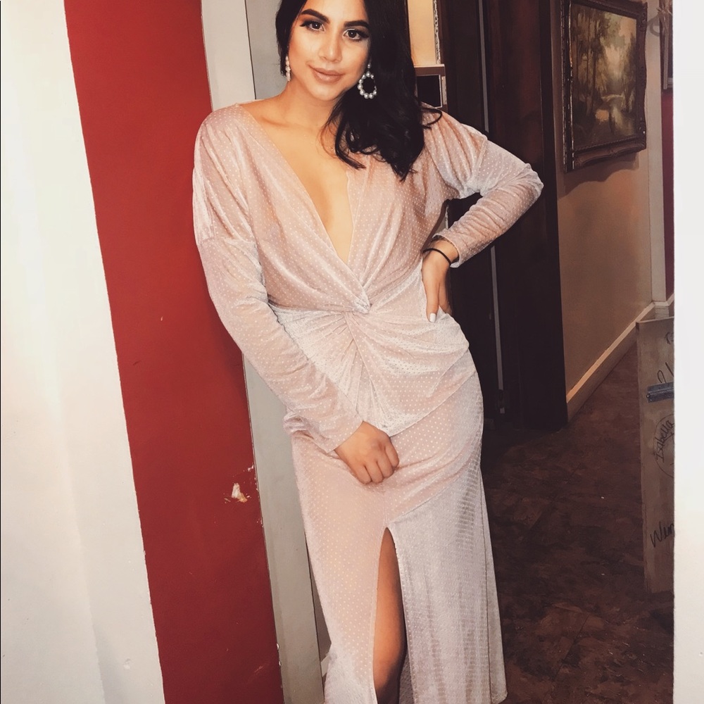 long sleeve maxi dress